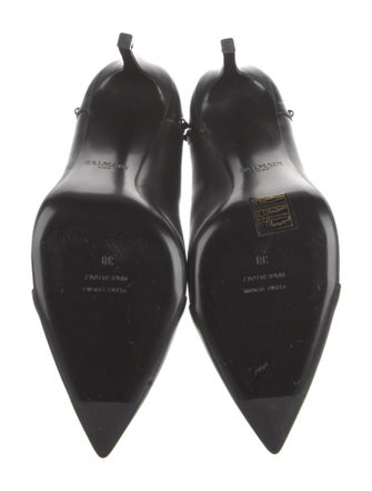 Balmain Leather Studded Accents Lace-Up Boots