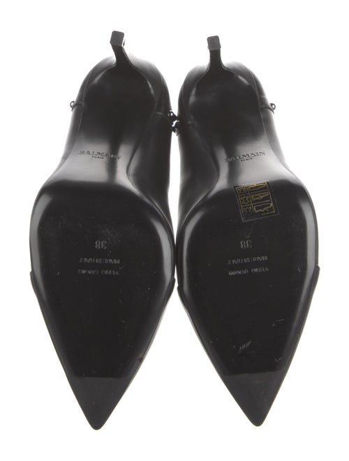 Balmain Leather Studded Accents Lace-Up Boots