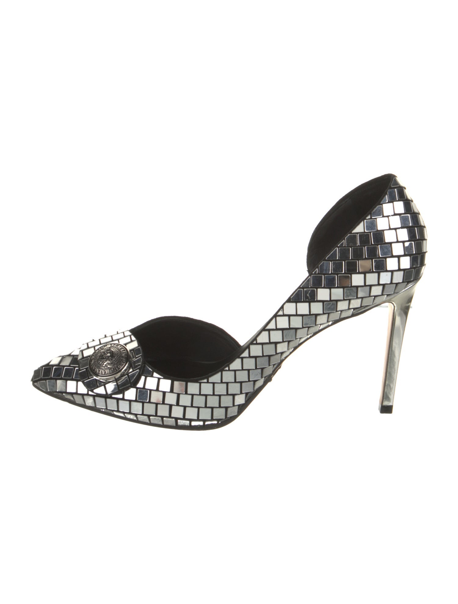 Balmain Acrylic Printed D'Orsay Pumps