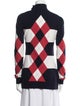 Balmain Wool Plaid Print Sweater