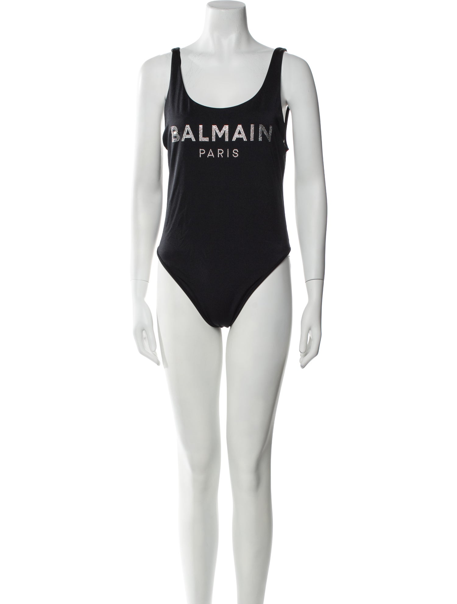 Balmain Crystal Embellishments One-Piece w/ Tags