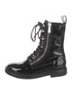 Balmain Patent Leather Combat Boots