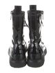 Balmain Patent Leather Combat Boots