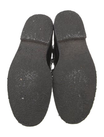 Balmain Patent Leather Combat Boots