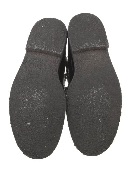 Balmain Patent Leather Combat Boots