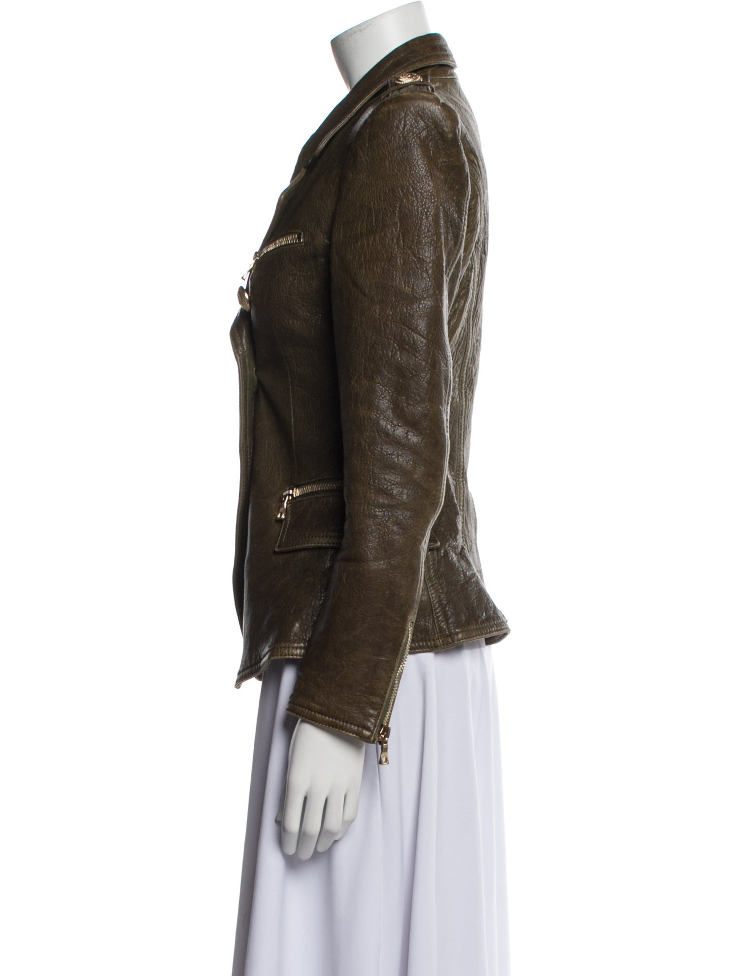 Balmain Leather Blazer