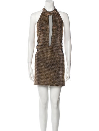 Balmain Halterneck Mini Dress