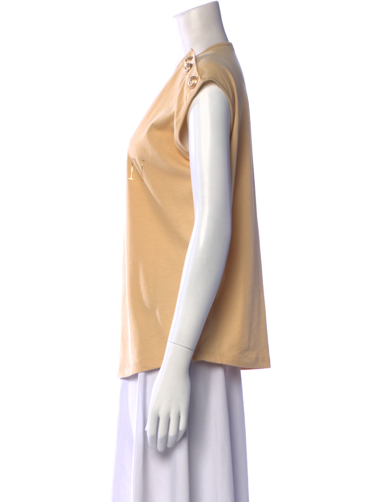 Balmain Graphic Print Scoop Neck T-Shirt