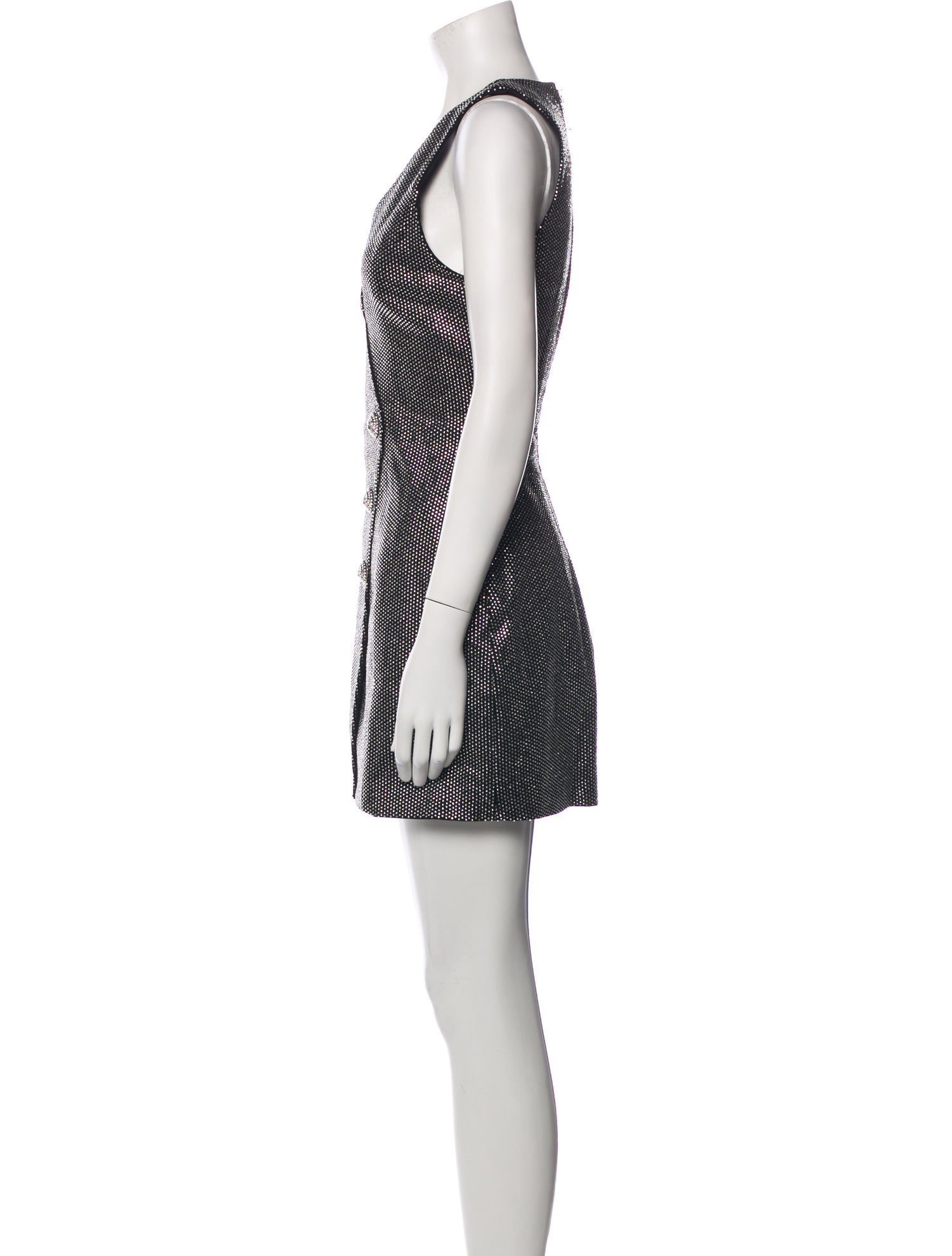 Balmain V-Neck Mini Dress w/ Tags