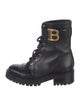 Balmain Leather Combat Boots