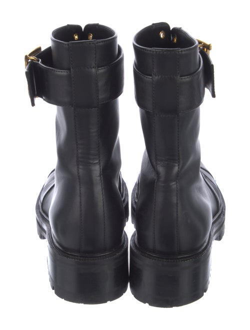 Balmain Leather Combat Boots