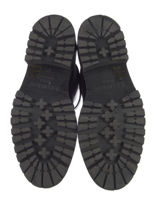 Balmain Leather Combat Boots