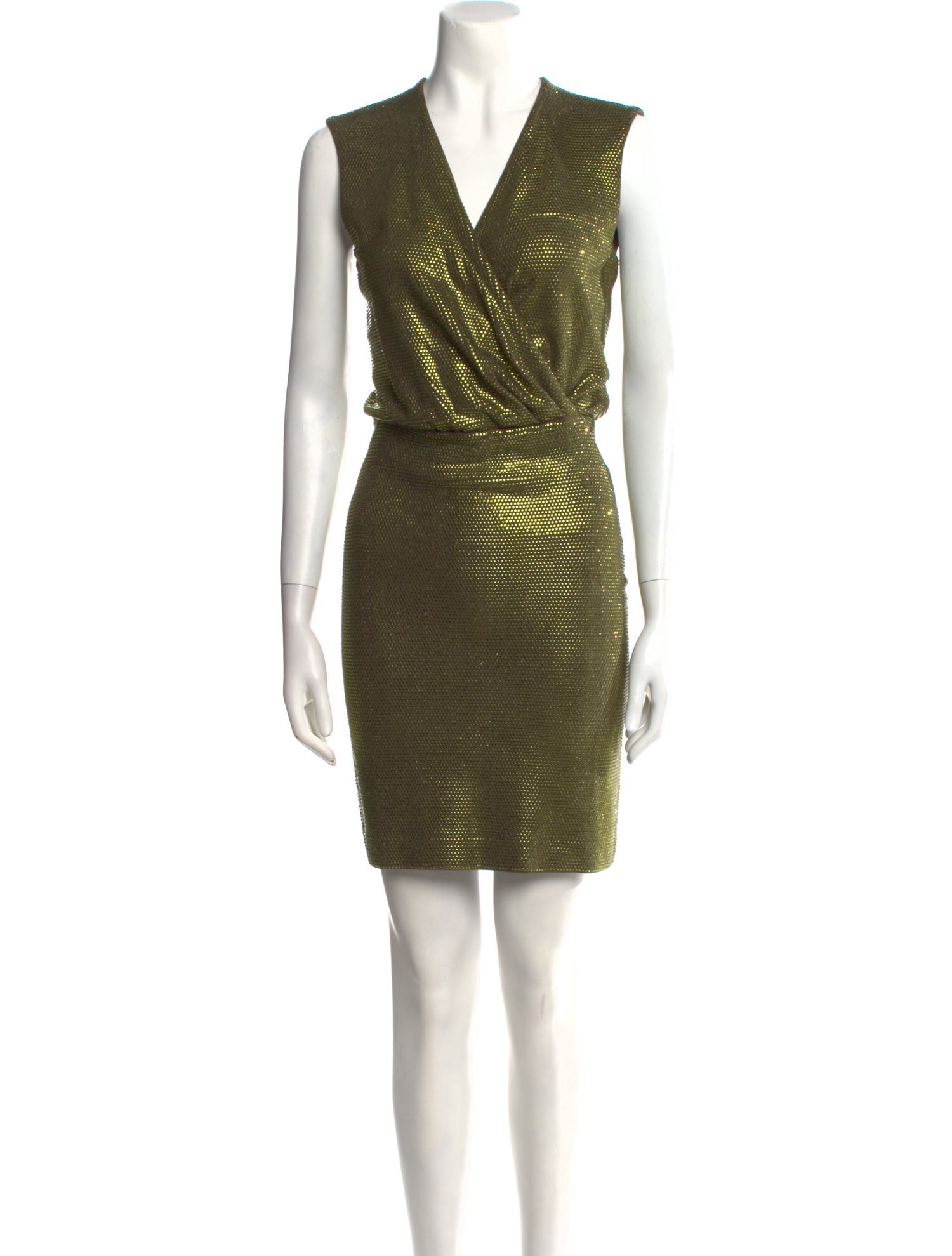 Balmain V-Neck Mini Dress w/ Tags