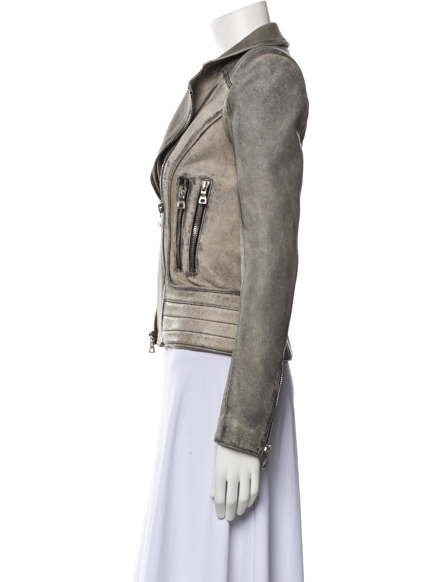 Balmain Leather Biker Jacket