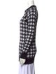 Balmain Houndstooth Print Crew Neck Sweater