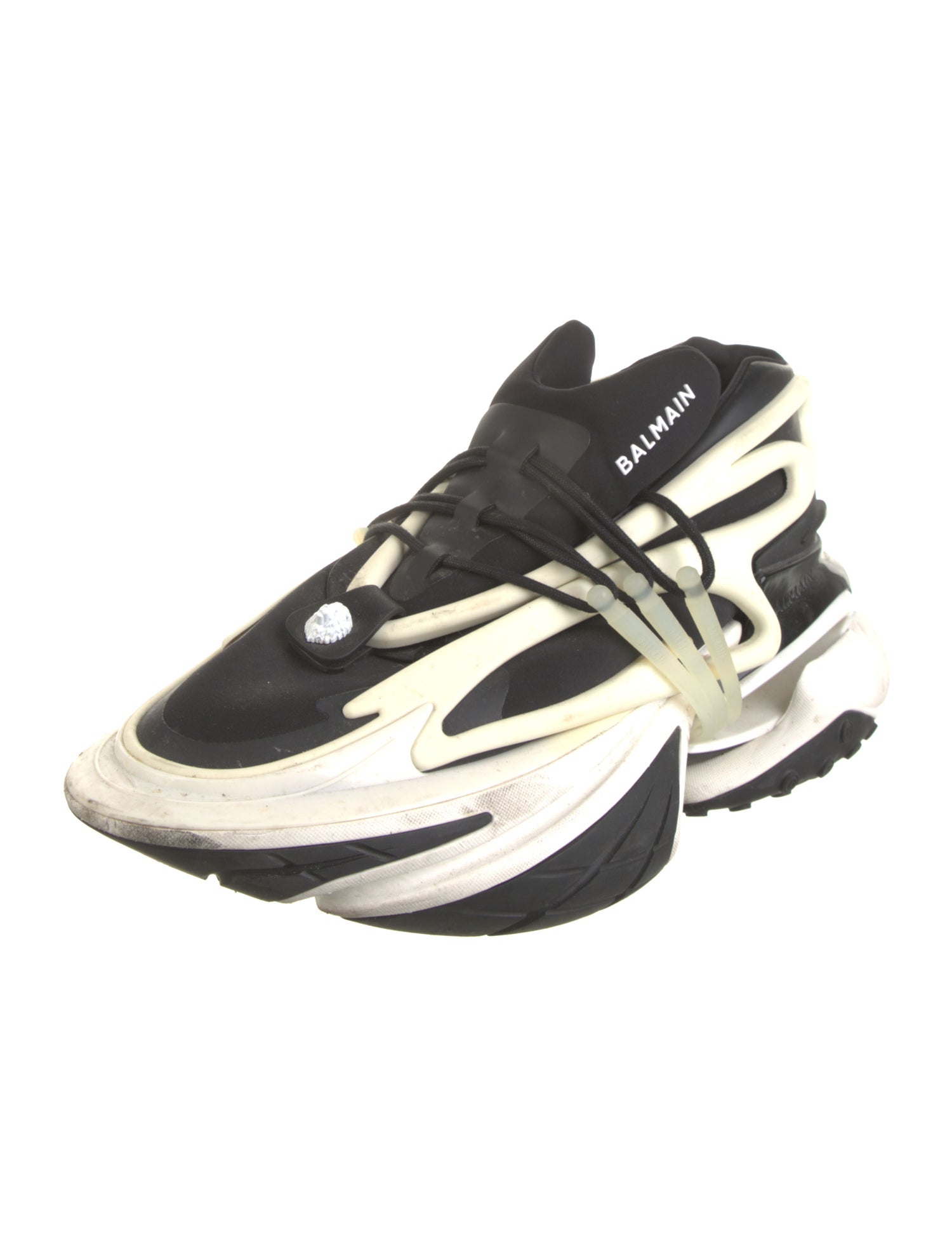 Balmain Neoprene Printed Athletic Sneakers