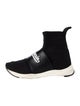 Balmain Graphic Print Embroidered Accent Sock Sneakers