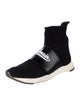 Balmain Graphic Print Embroidered Accent Sock Sneakers
