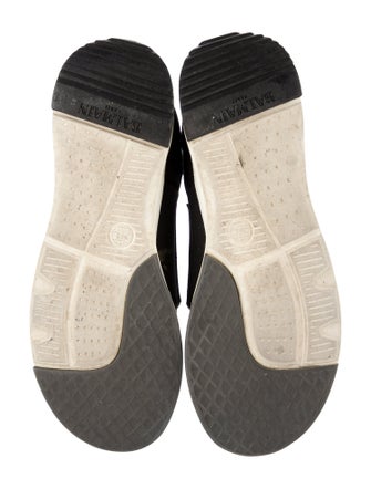 Balmain Graphic Print Embroidered Accent Sock Sneakers