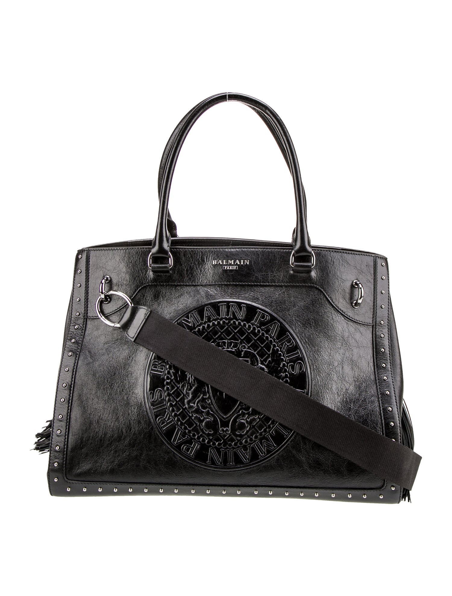 Balmain Leather Top Handle Bag w/ Tags