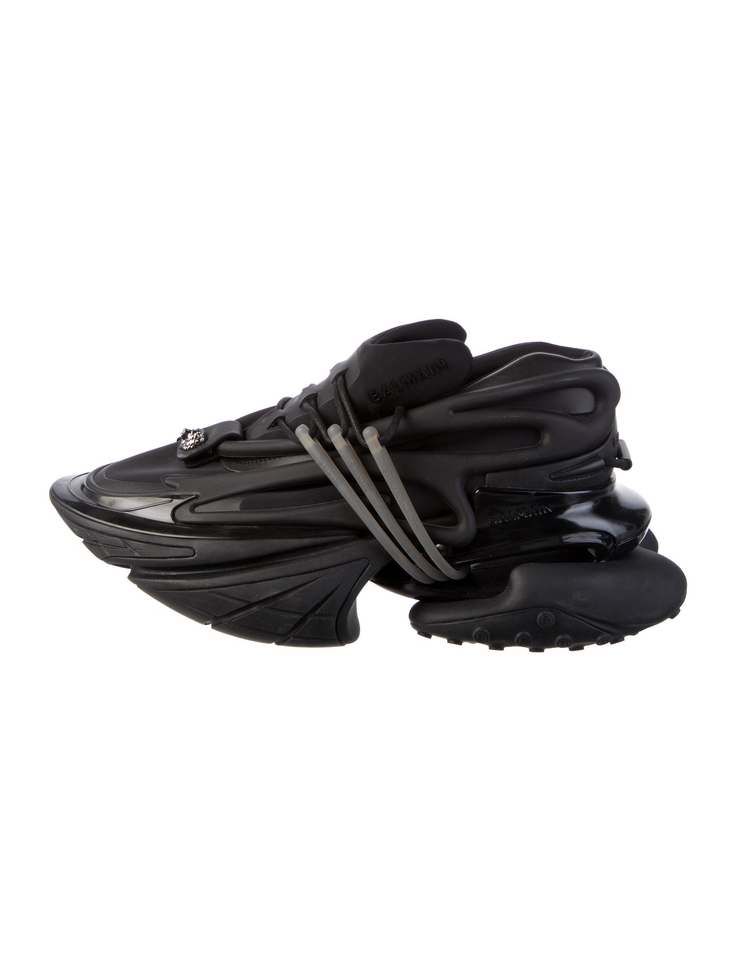 Balmain Neoprene Athletic Sneakers