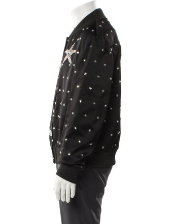 Balmain Graphic Print Trucker Jacket