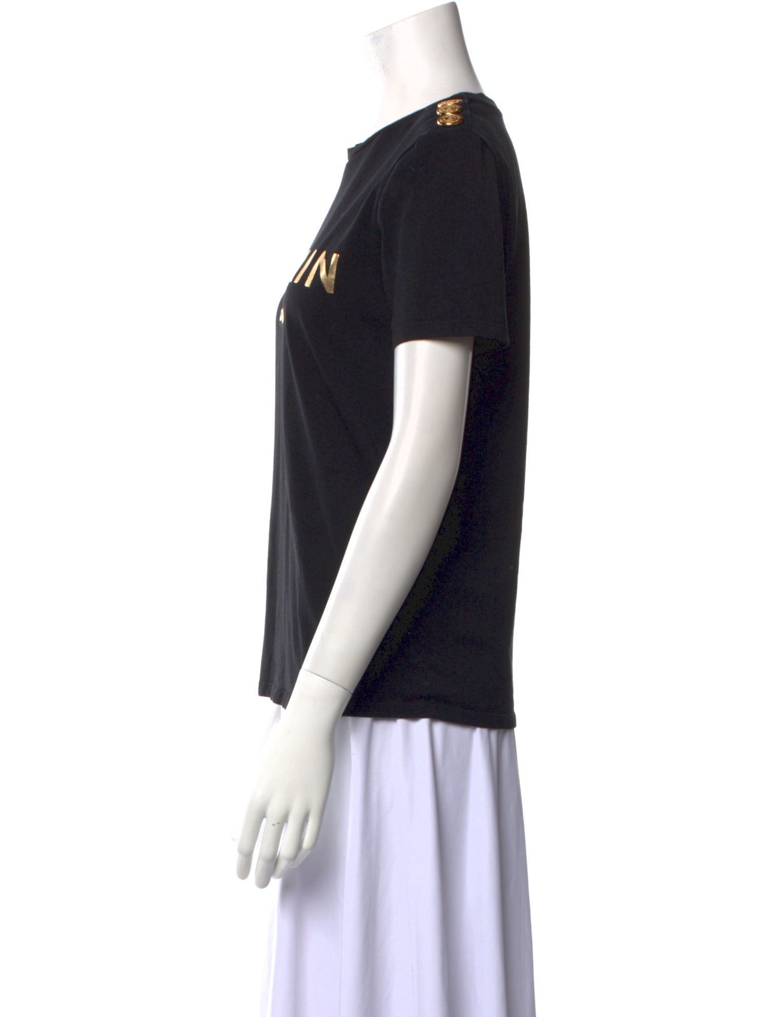 Balmain Graphic Print Crew Neck T-Shirt