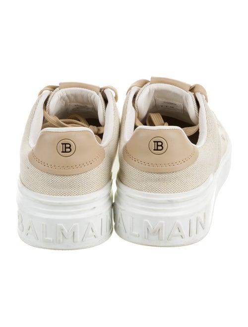 Balmain Canvas Graphic Print Sneakers