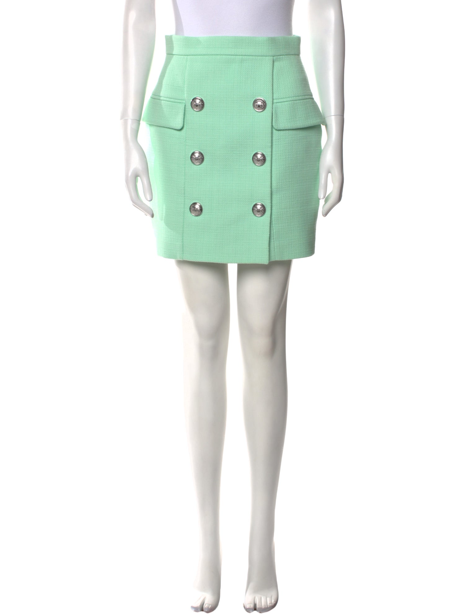 スカート BALMAIN Woman Skirt Green DF0LB196KH60 7CO BALMAIN: Skirt woman - Green | Balmain skirt DF0LB196KH60