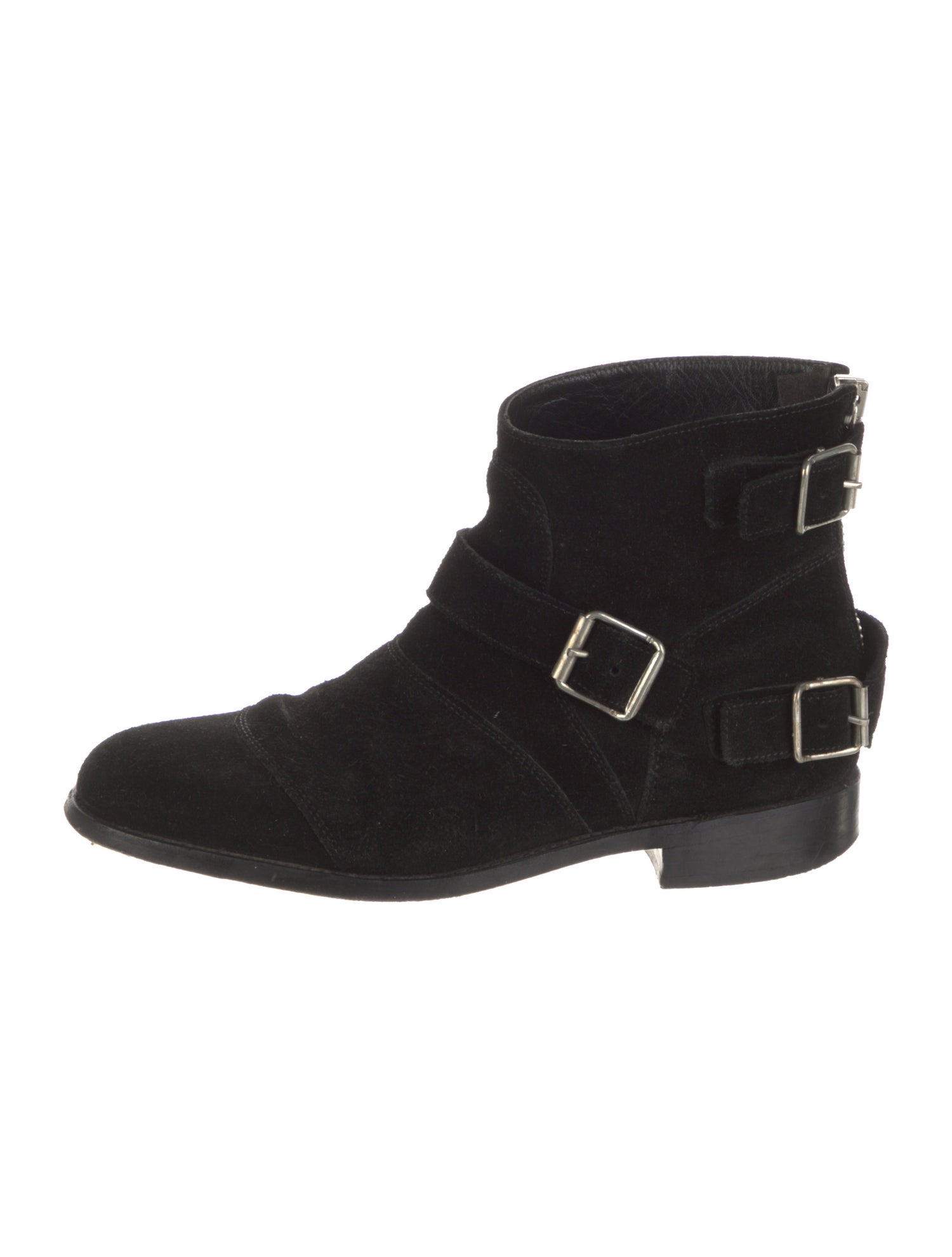 Balmain Suede Lace-Up Boots