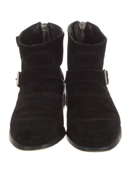 Balmain Suede Lace-Up Boots