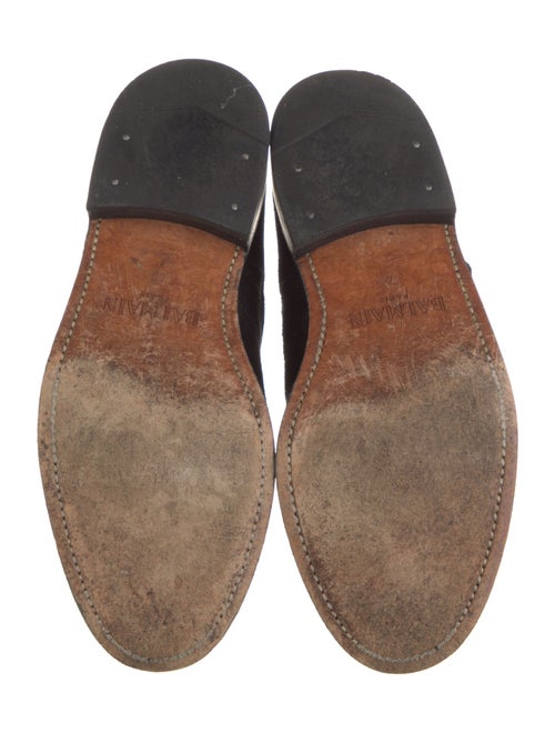 Balmain Suede Lace-Up Boots
