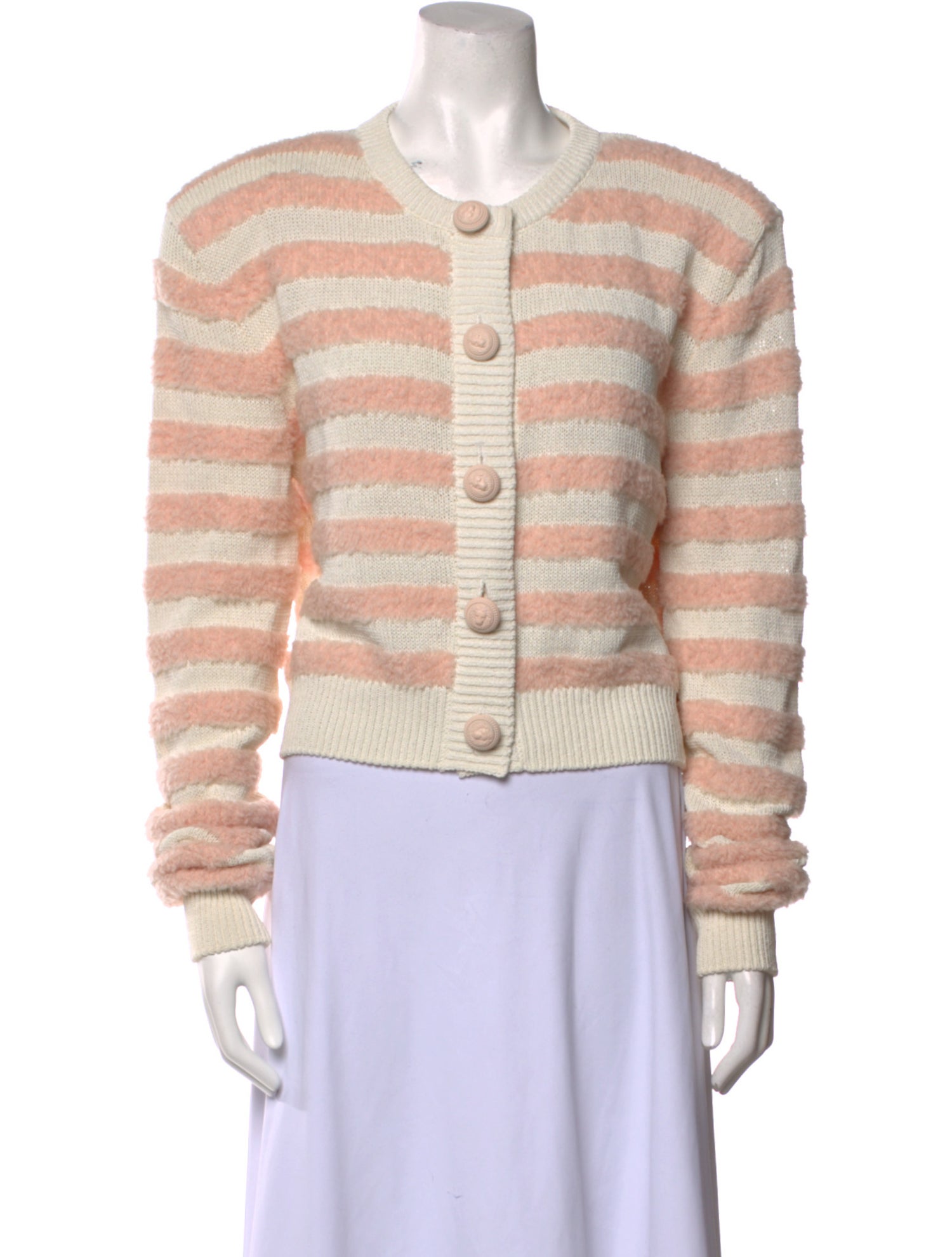 Balmain Virgin Wool Striped Sweater