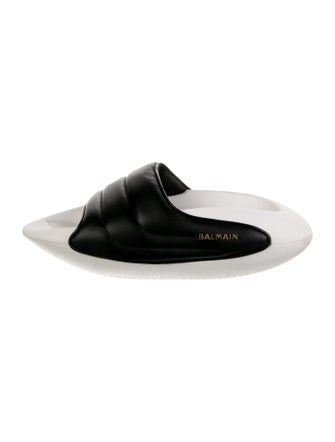 Balmain Leather Slides