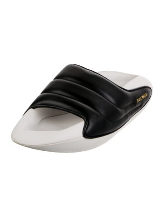 Balmain Leather Slides