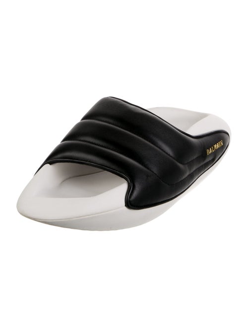 Balmain Leather Slides