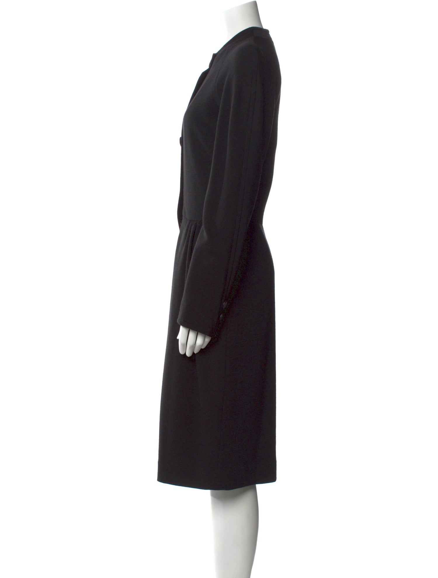 Balmain Wool Midi Length Dress