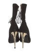 Balmain Suede Lace-Up Boots