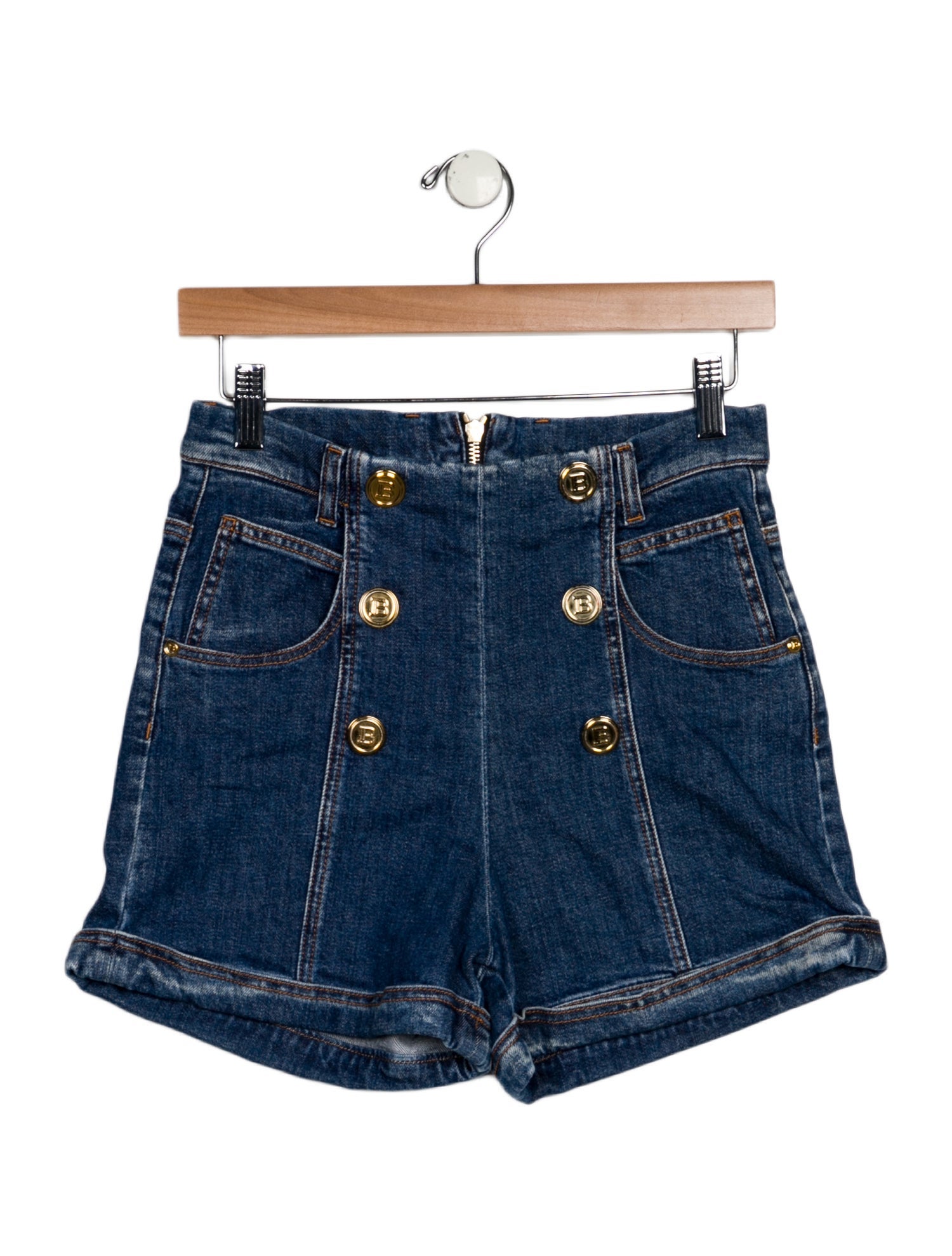 Balmain Girls' Denim Shorts