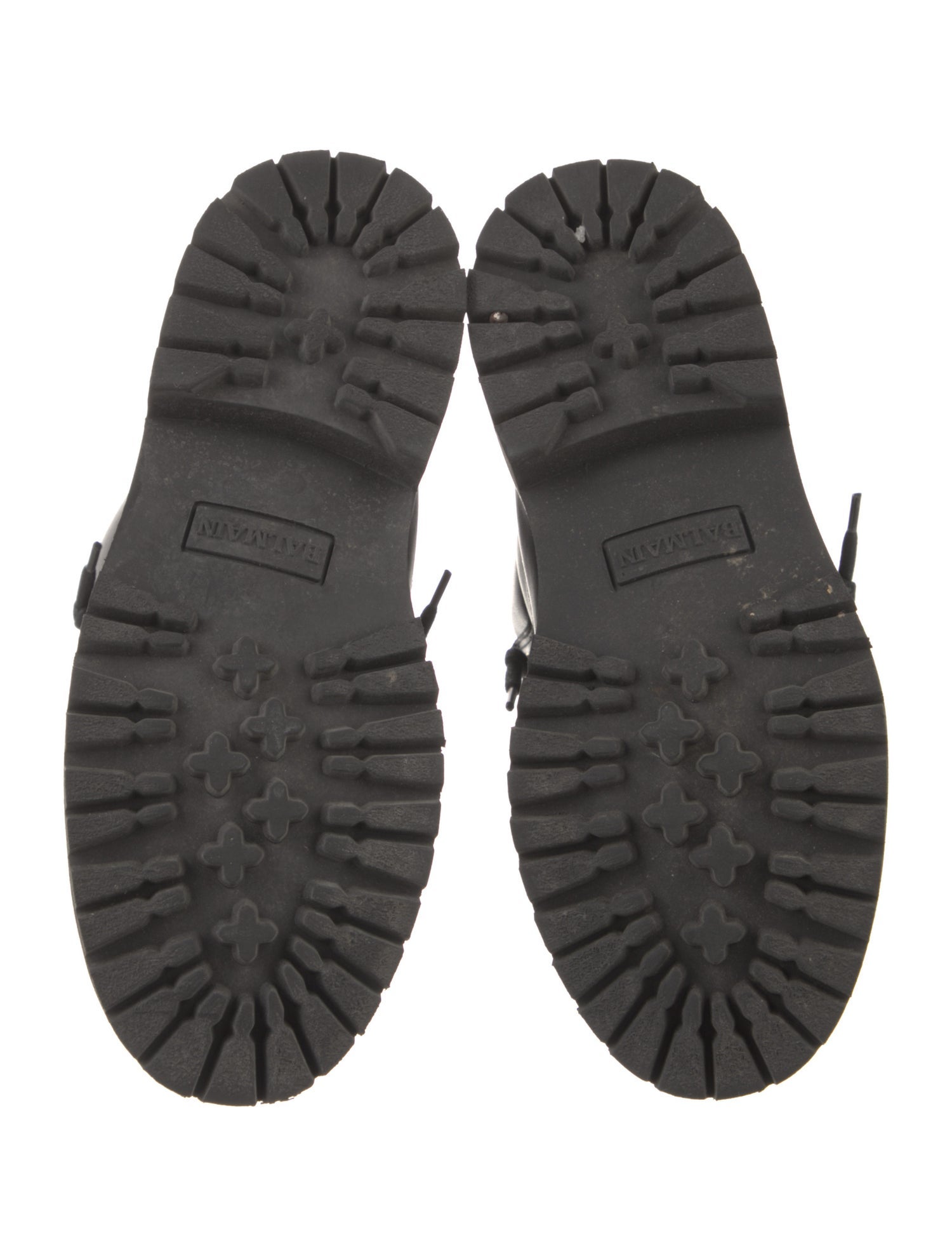 Balmain Leather Combat Boots