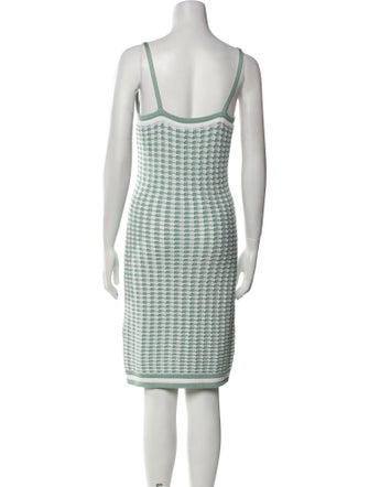 Balmain Tweed Pattern Knee-Length Dress