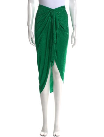 Balmain Skirts Polka Dot Print Midi Length Skirt S