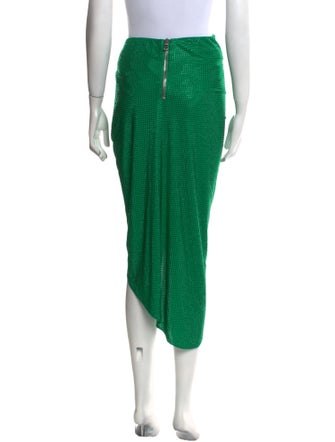 Balmain Polka Dot Print Midi Length Skirt