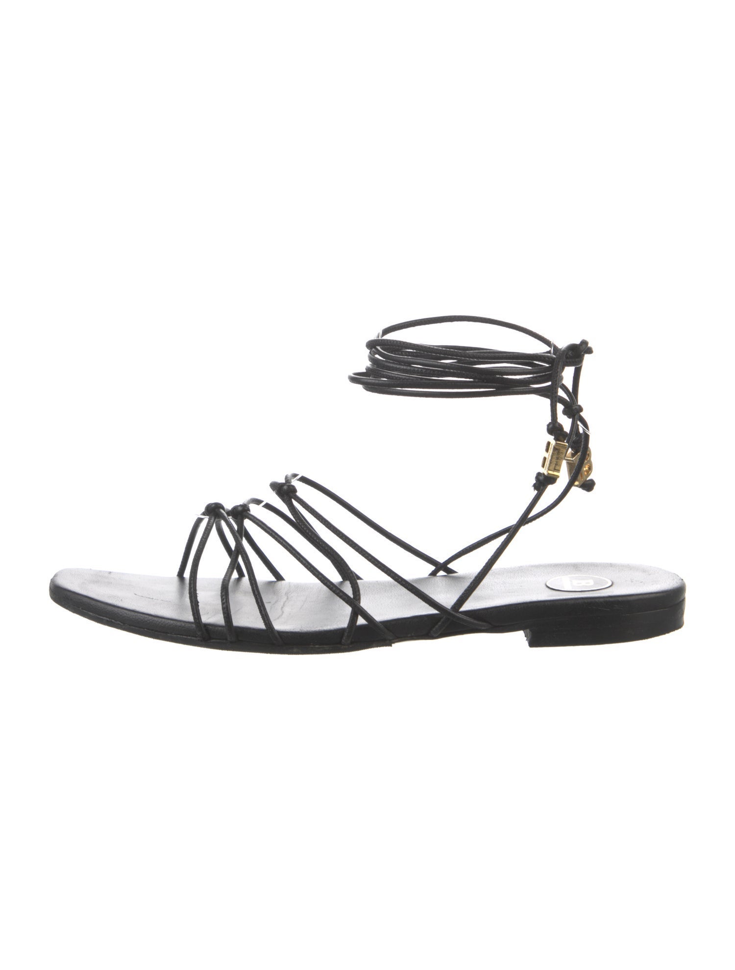 Balmain Leather Gladiator Sandals