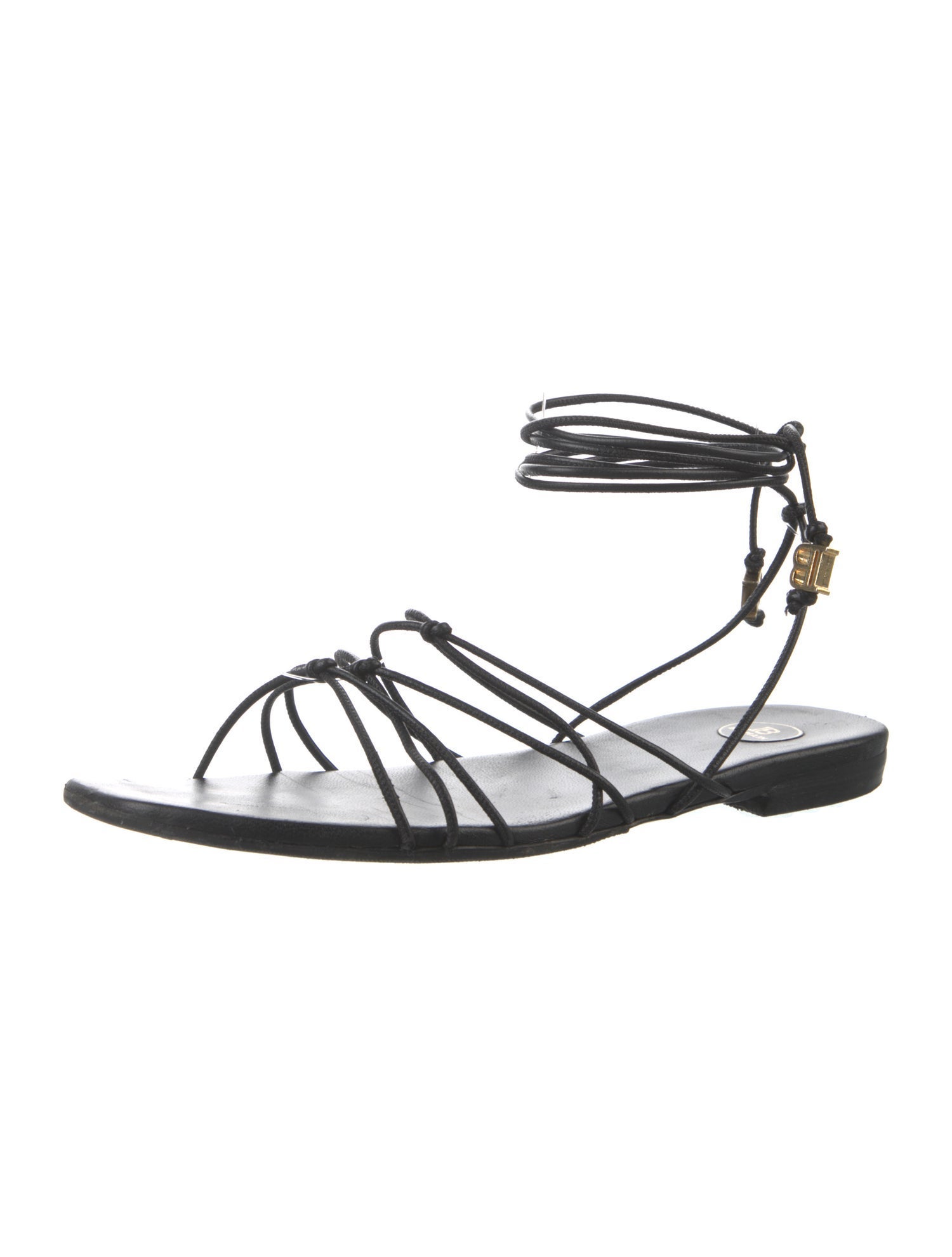 Balmain Leather Gladiator Sandals