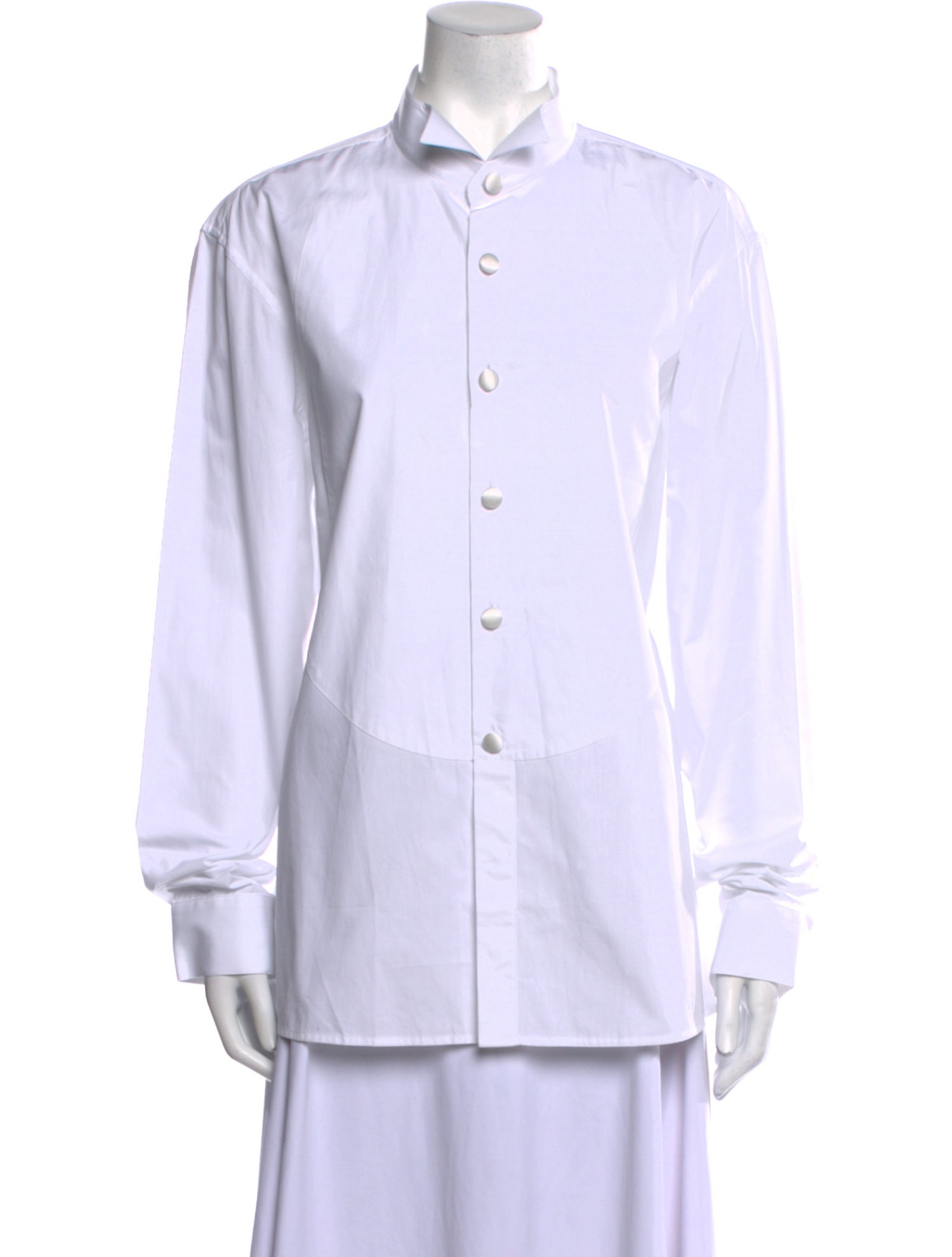Balmain Long Sleeve Button-Up Top w/ Tags