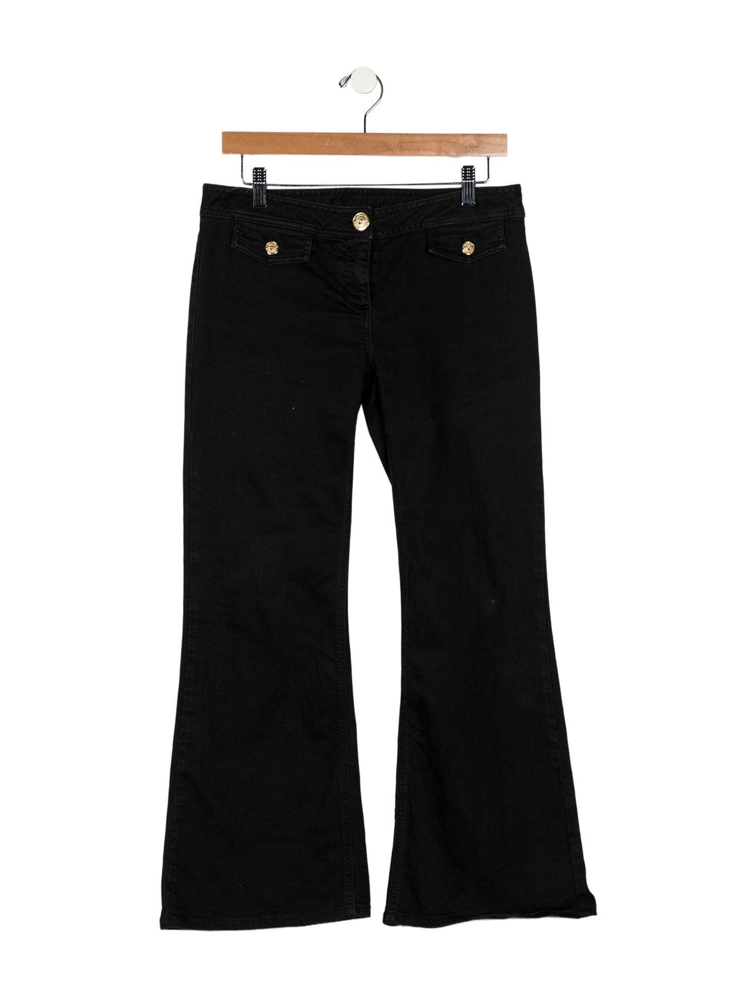 Balmain Mid-Rise Wide Leg Jeans