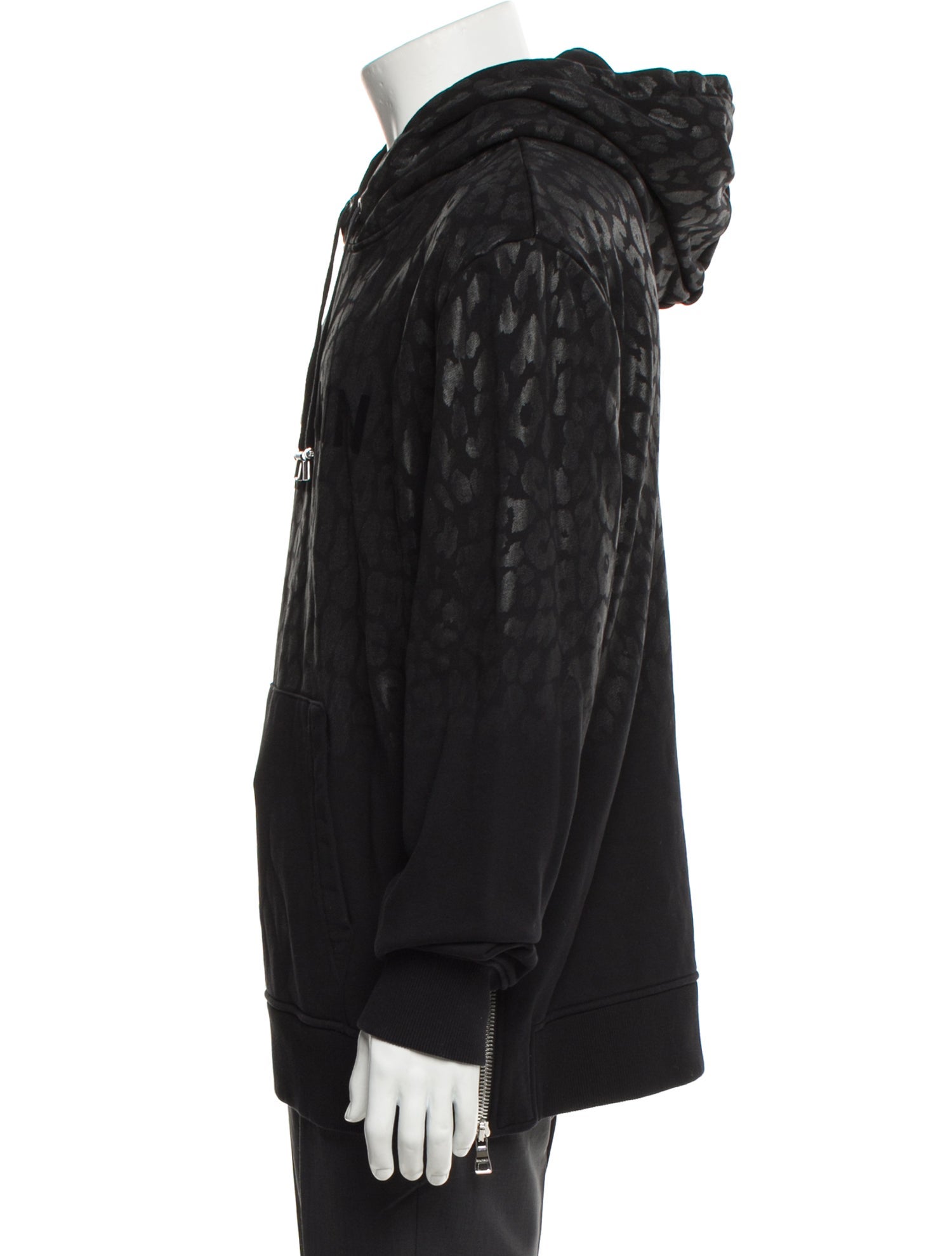 Balmain Printed Crew Neck Hoodie