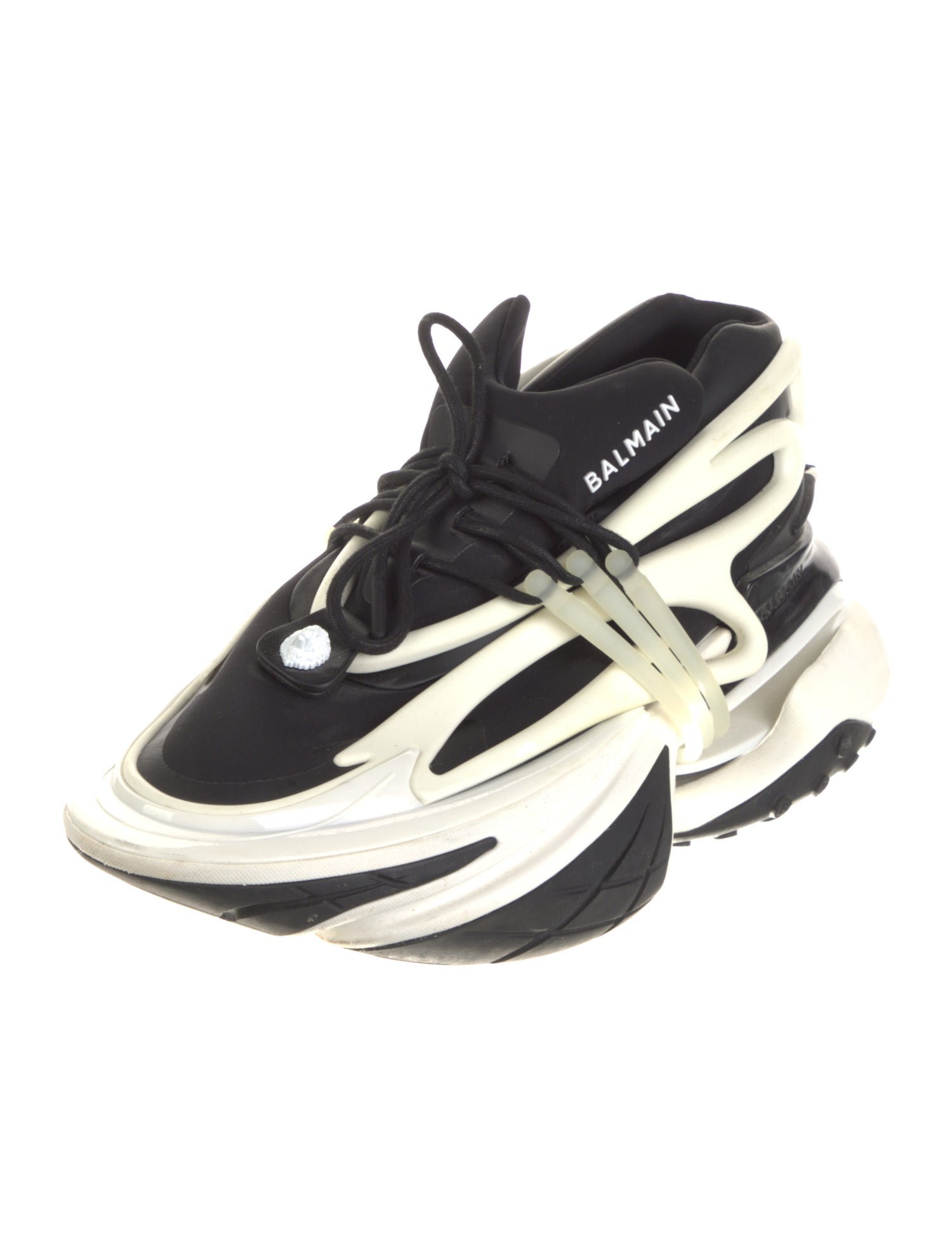 Balmain Printed Athletic Sneakers
