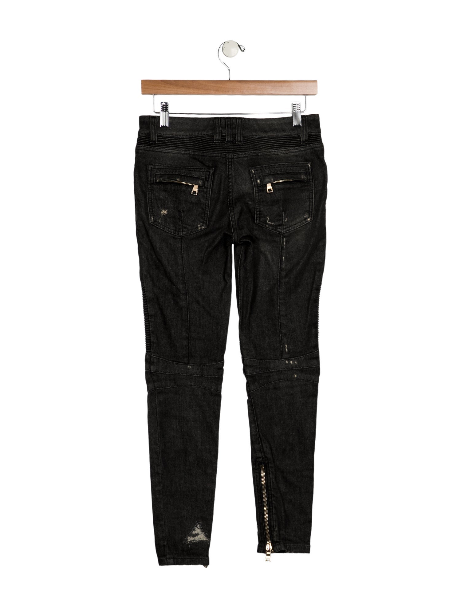 Balmain Mid-Rise Skinny Leg Jeans